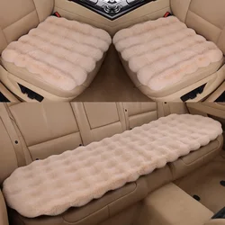 Universal Winter Car Seat Cushion Imitation Rabbit Fur Car Seat Cover Thick Plush Soft and Warm  Plush Car Seat Cushion