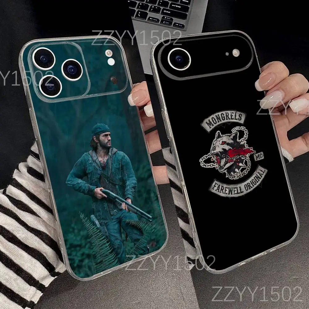 

Game D-Days Gone Deacon For iPhone 17,16,15,14,13,12,11 Pro,Max,Plus,X,XS,XR,SE4,E Mini Transparent Soft Anti-Slip Grip