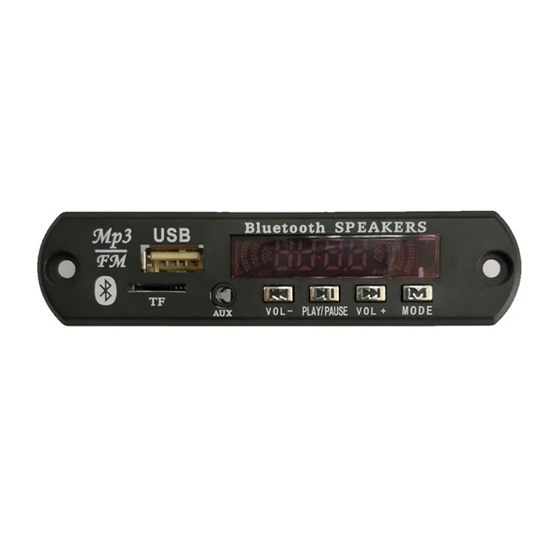 무선 블루투스 5.0 9 V-12 V MP3 WMA 디코더 보드 차량용 오디오 USB TF FM 라디오 모듈 색상 스크린 리모컨이 있는 MP3 플레이어