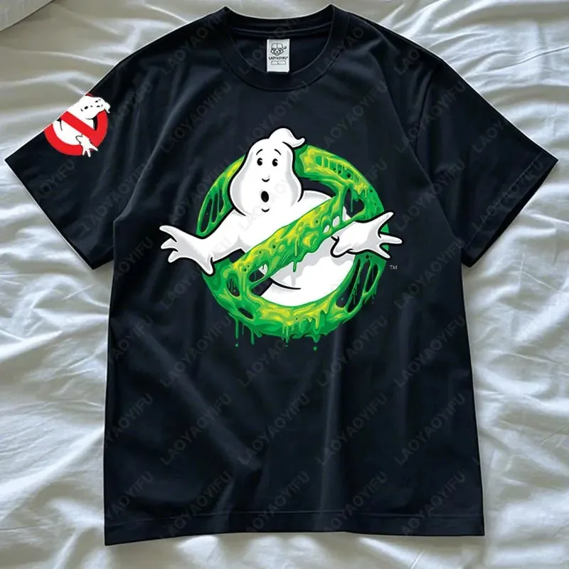 تي شيرت كلاسيكي من Ghostbusters Fun للرجال والنساء من القطن تي شيرت كلاسيكي برسومات كلاسيكية للفيلم Merch ملابس غير رسمية برقبة دائرية للجنسين