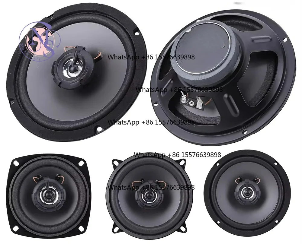 ZOCI-FOR 4/5/6 Inch 12V 2 Way Full Frequency Coaxial Speaker, 4 Ohms 300W/400W/500W Audio Stereo Speaker Replacement Part