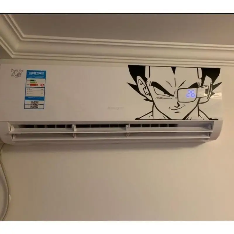 Anime Dragon Ball Air Conditioner Stickers Creative Stickers Cartoon Gogeta Stickers Waterproof Sunscreen Gift