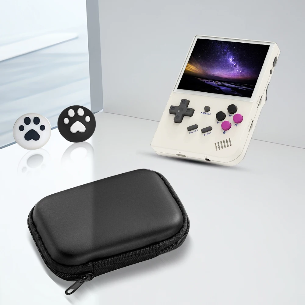 EVA Hard Carrying Case for Retro Handheld Consoles with Joystick Caps Protection for Miyoo Mini Plus ANBERNIC RG35XX R36S