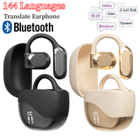 AI Translator Earbuds Bluetooth Real Time translators headphones Two-Way instant voice Translator Ear Hook for Business Travel