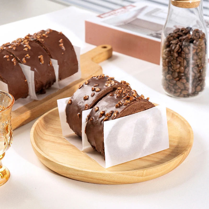 Carta per la separazione del rotolo di torta Carta aggraffata a mano Olio da forno Carta a prova di olio Rotoli per torte Carta laterale Scatola per imballaggio in carta decorativa