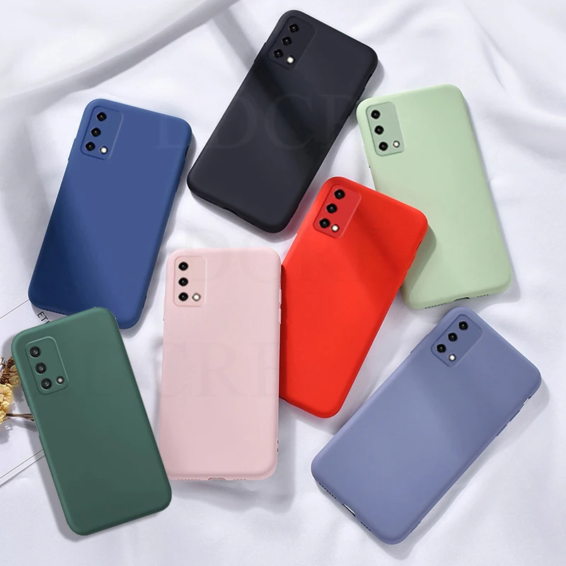 

For OPPO A74 Case Liquid Silicone Anti-slip Candy Color Rubber Case For OPPO A74 Cover For OPPO A74 4G A94 4G A94 5G A95 A54