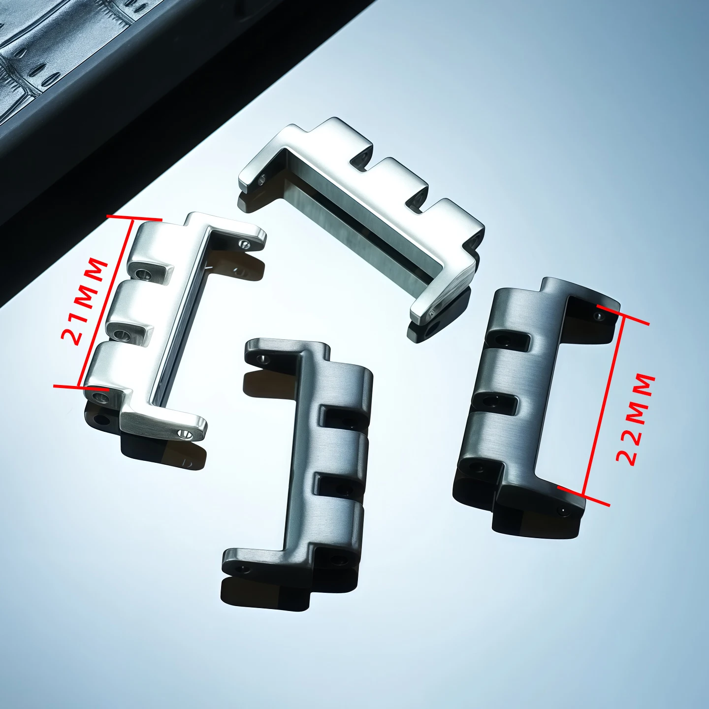 adaptador-triplo-para-pulseiras-de-relogio-swatch-conector-de-aco-fino-prata-e-preto-com-ferramenta-17mm-19mm-21mm