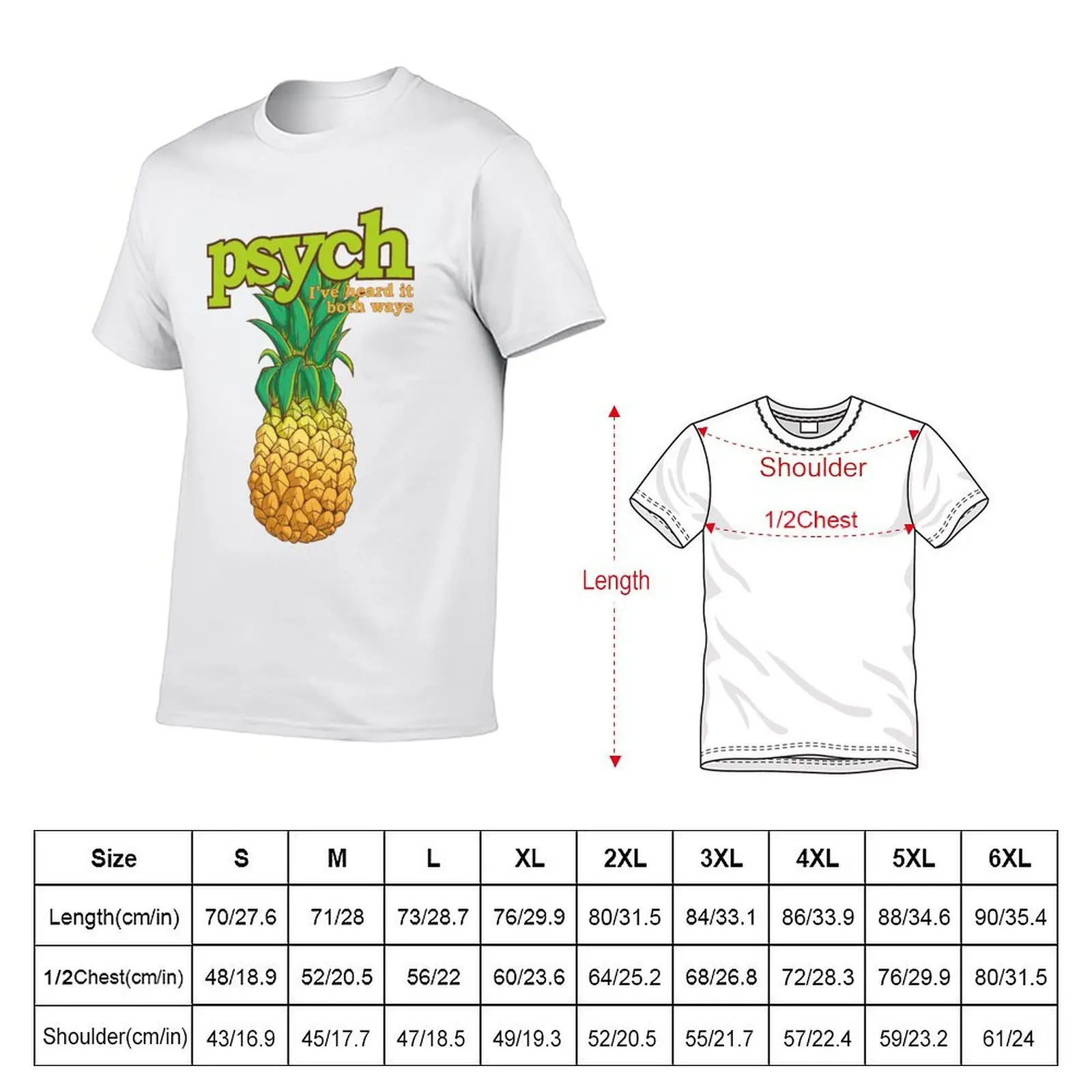 I've heard it both ways, Pineapple style -psych- version T-Shirt affliction shirts summer top T-shirts for men cotton