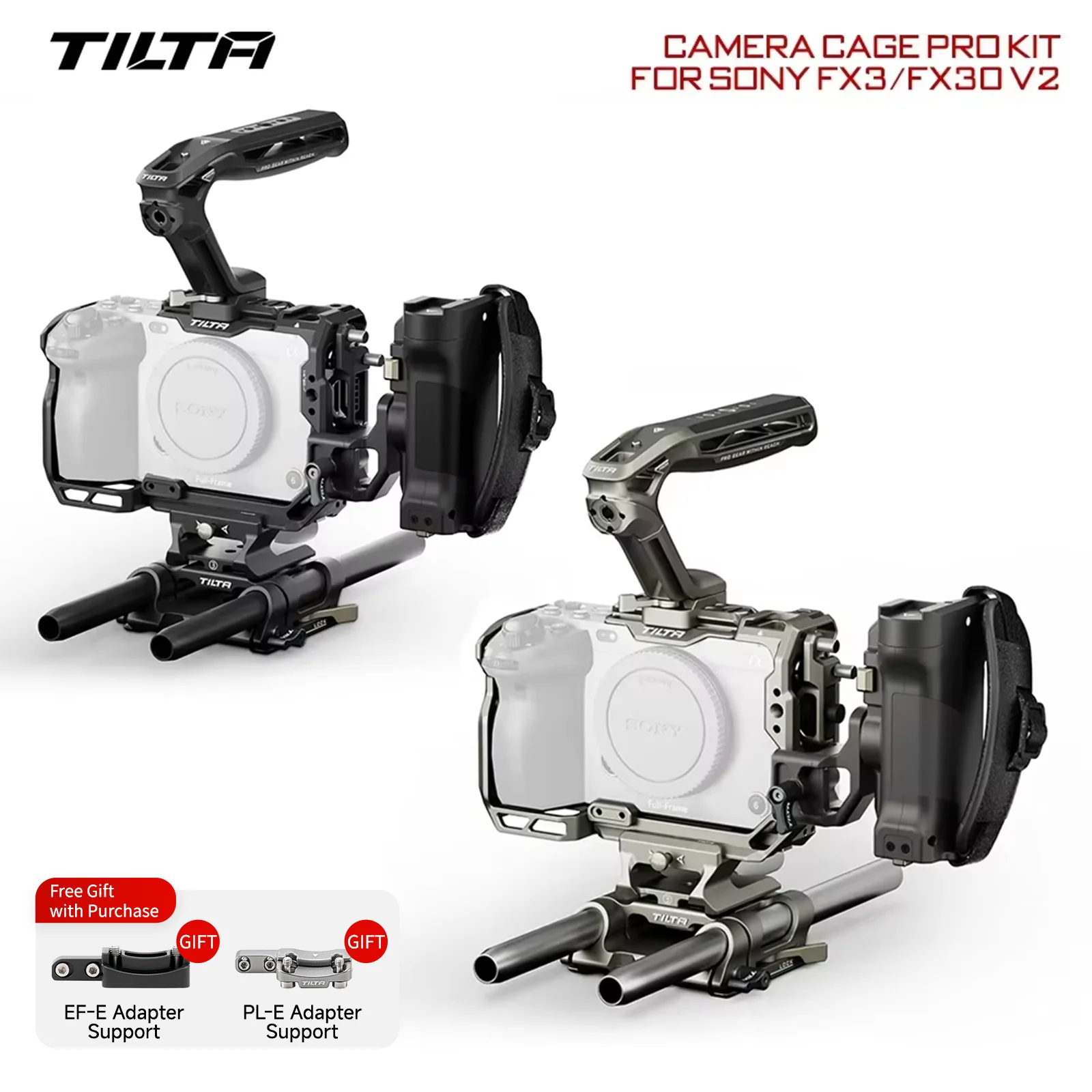 TILTA for Sony FX3 FX30 Camera Cage Armor Pro Kit Light Basic Full Cage Tactical Suit Anti Scratch TA-T16-FCC Full RIG