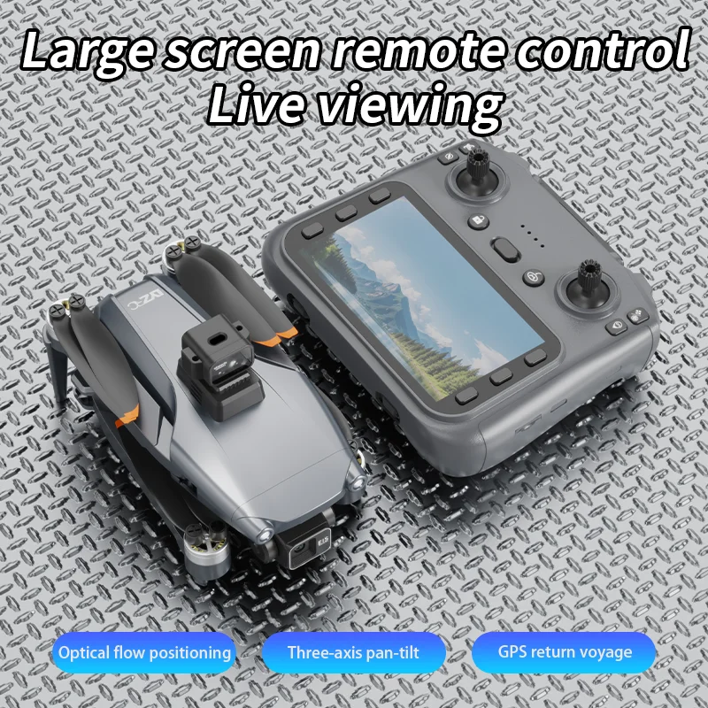 Novo L600-2 pro drone gimbal anti-vibração de 3 eixos 4.5 ''lcd com rastreamento inteligente retorno gps profissional fotografia aérea drone uav