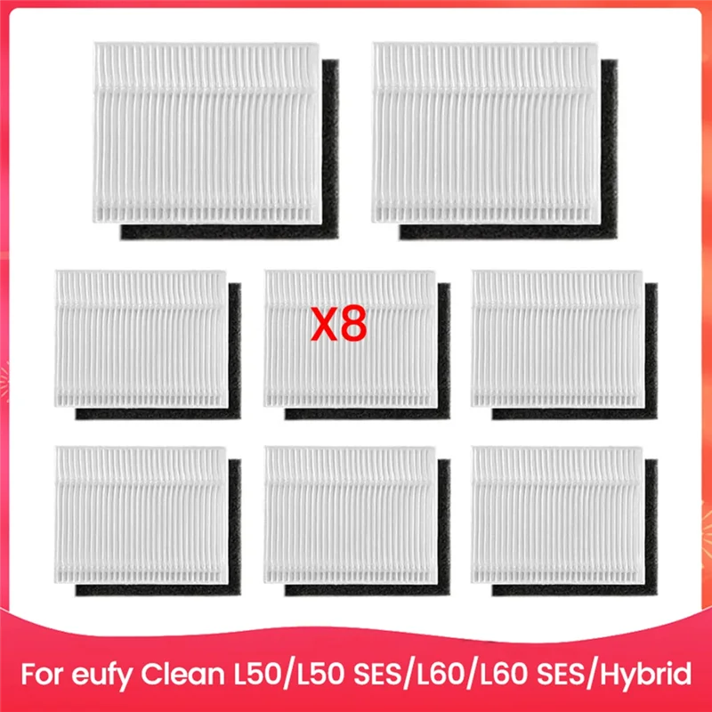 BAAD Replacement Filter Sets For Eufy Clean L50, L50 SES, L60, L60 SES/Hybrid, Robot Vacuum Accessories