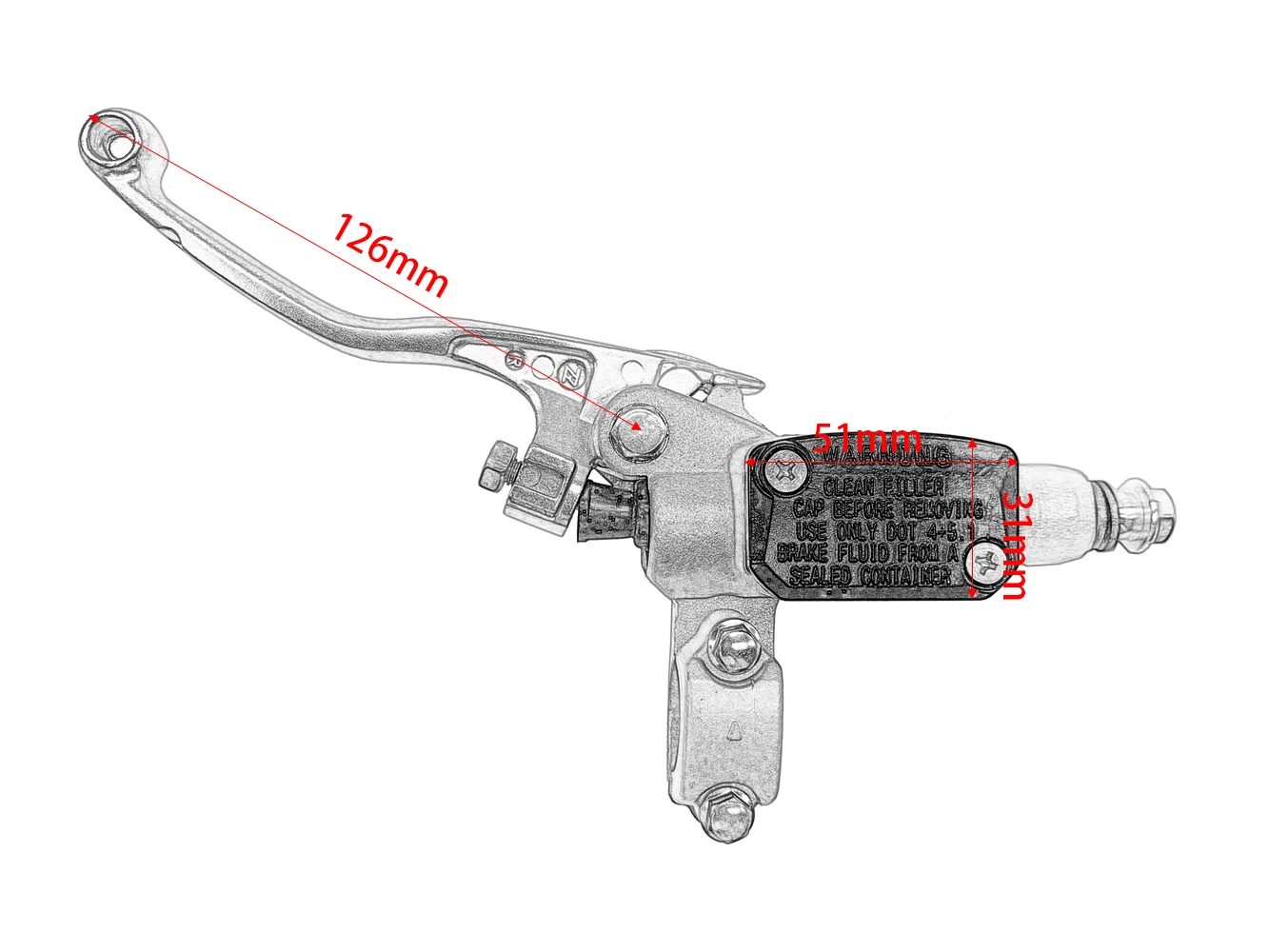 Motocyklowy hydrauliczny cylinder sprzęgła Główny cylinder hamulcowy Naprawa górnej pompy Dźwignia uchwytu CNC Do KTM SX XC EXC HUSQVARNA FE TE 250 300 — zdjęcie 5