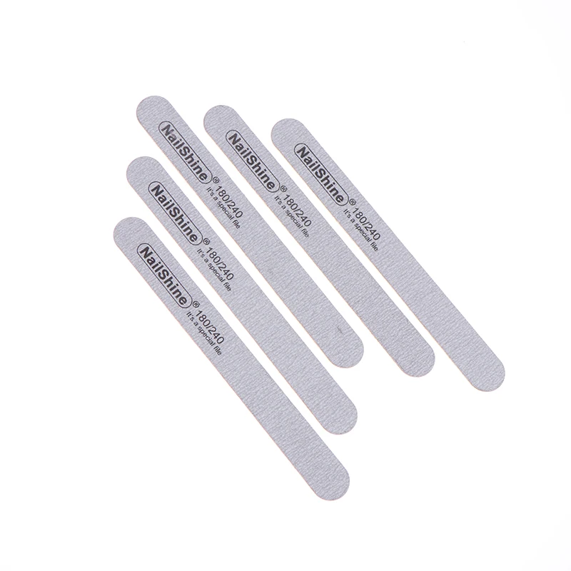 

5Pcs Sandpaper Nail File For Gel Nails 180/240 Professional Manicure Buffer Pedicure Double-Sided Set Nail Tools