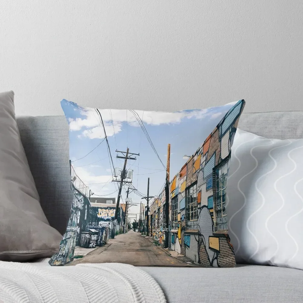 

Denver alleyway Throw Pillow Cushions Home Decor Pillowcases Bed Cushions Decorative Cushion Cover pillow