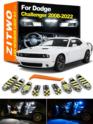 Интерьерная дверь для Dodge Challenger 2008-2022, фотолампа, 13 аксессуаров — изображение товара