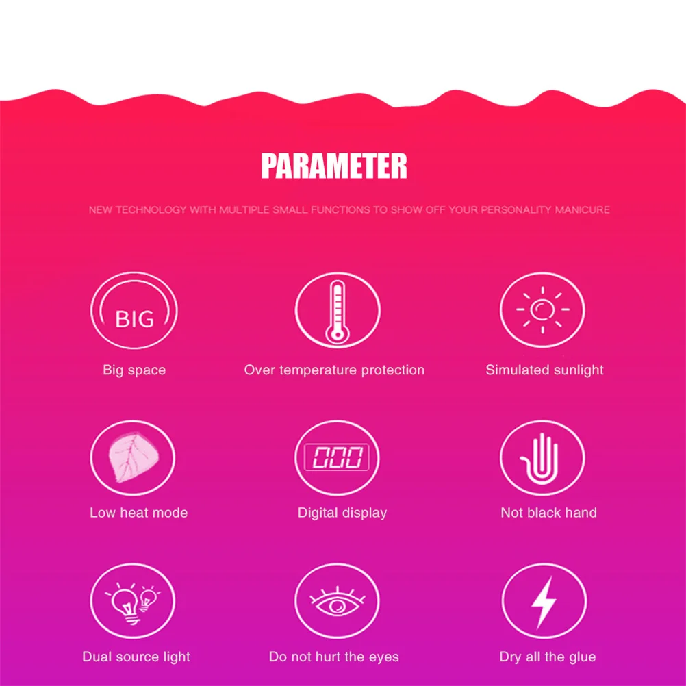 36W UV Led-nagellamp Gellak Uitharding Automatische sensor Timer Manicure Droger Machine LCD-scherm Geel