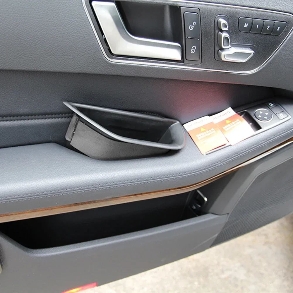 Car Styling Door Handle Storage Box Organizer Stowing Tidying Accessories Container For Mercedes-Benz E Class W211 2010-2015