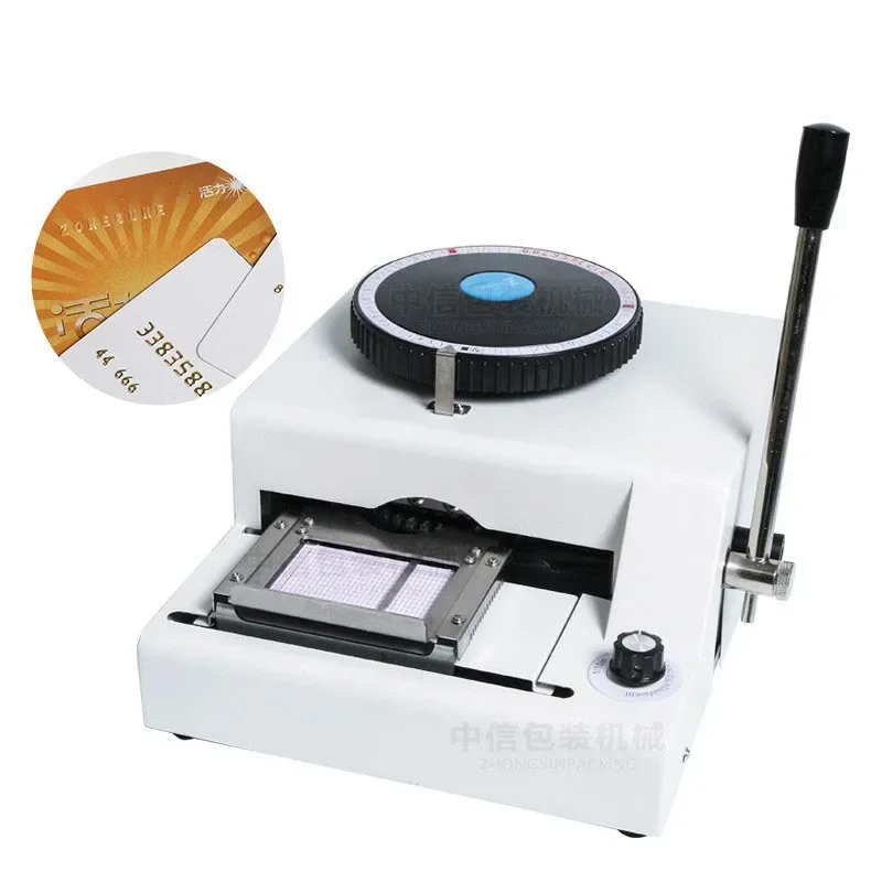 Manual embossing code printer pressure code machine code machine VIP membership card typewriter PVC embossing machine