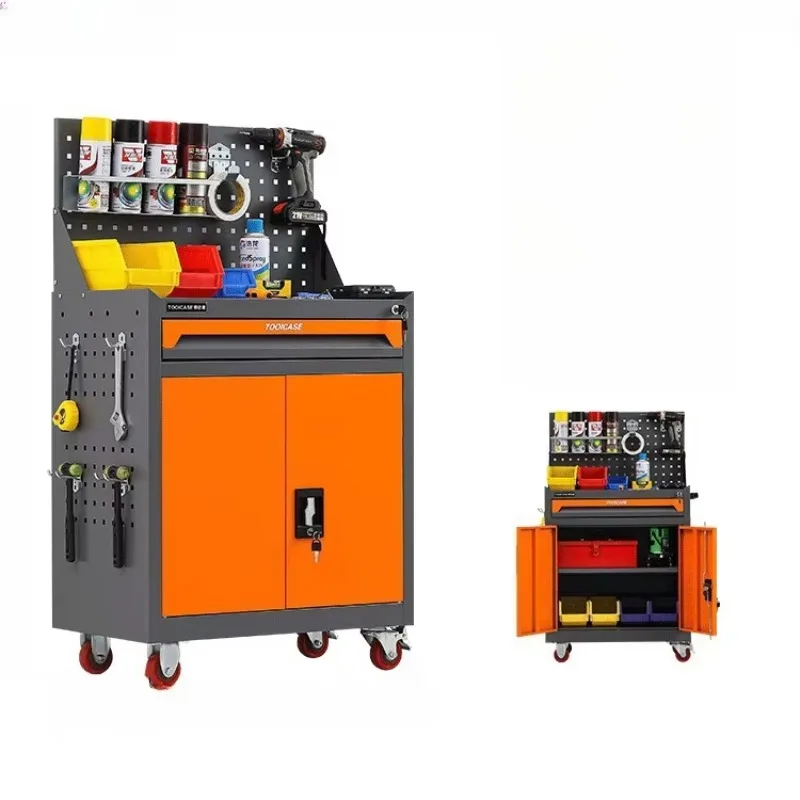 Mobile Tool Cart Heavy-Duty 1-3 Drawers Lockable Wheels For Auto Repair Garage Workshop Industrial Storage Cabinet
