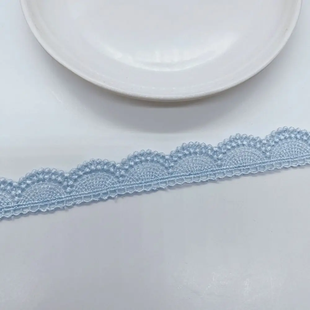 15 Yards Lace Trim Single Sided Colorful Embroidery Lace Semicircle Shape Various Colors Handmade Accessories Neckline Collars