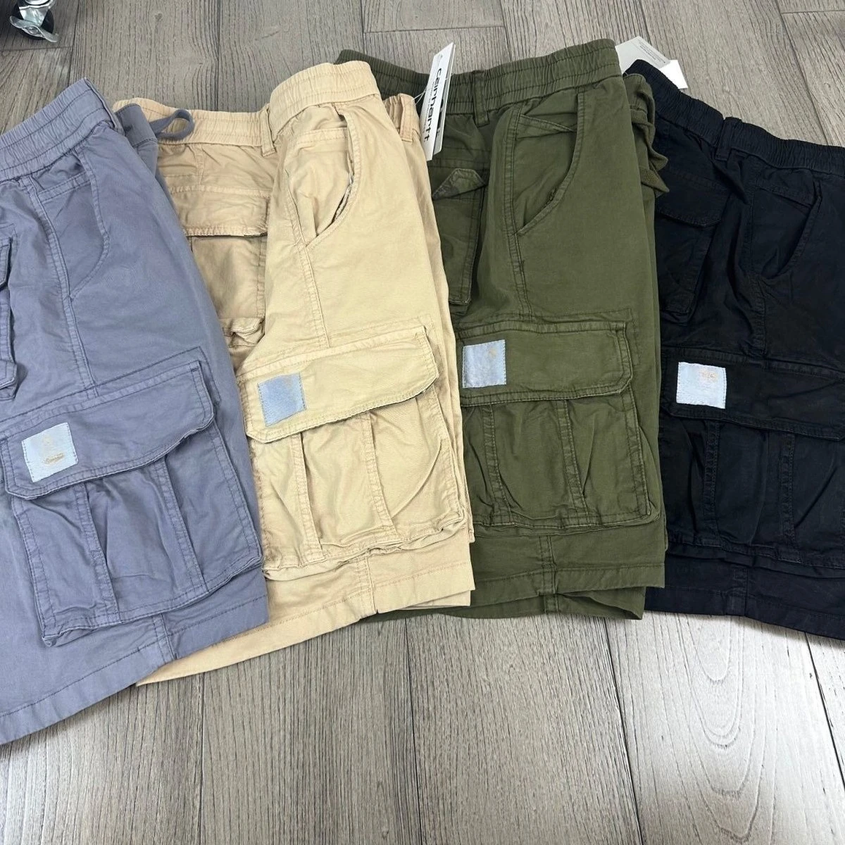 

Cotton American overalls shorts casual summer men's pockets loose five-point pants medium pants tide