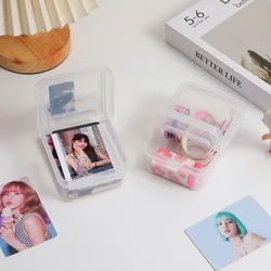 Small Card Film Storage Box Girl Hand Ledger Guka Sticker Storage Box Card Cover Film Storage Transparent Box