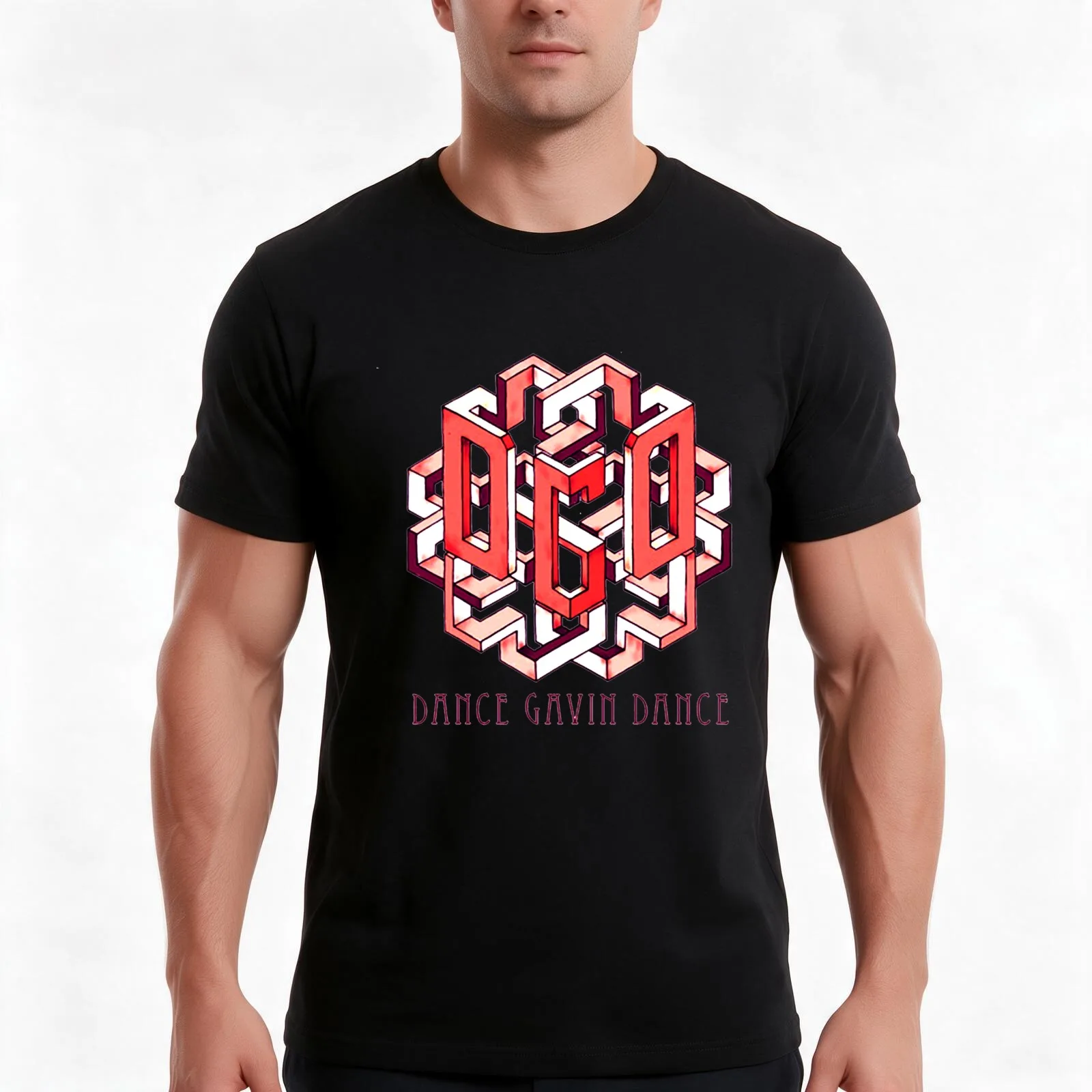 Dance Gavin Dance - Band Logos T-Shirt, Summer Casual Cotton Tee, Oversized Streetwear Tops, Vintage Graphic Print, 100% Cotton