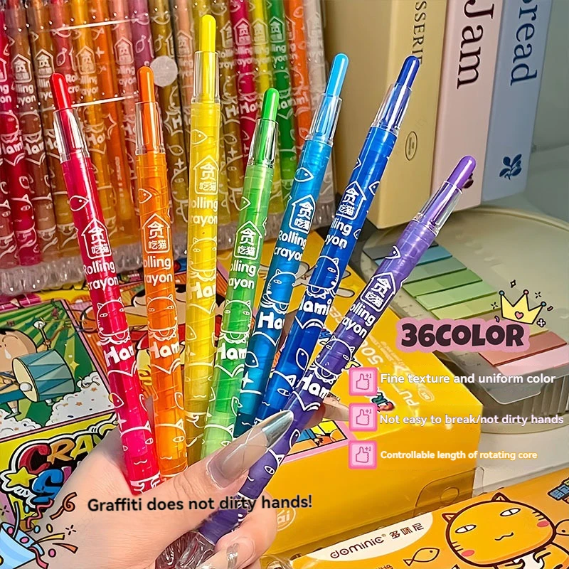 12-36 Colors Non Toxic Crayons,for Kids Crayons for Toddlers, Kids Arts & Crafts Supplies, Coloring Books, Drawing, Doodling