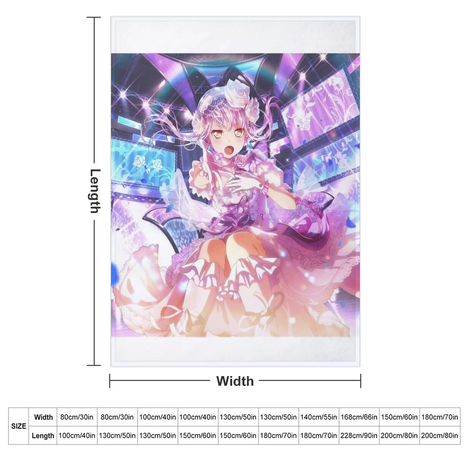 Yukina Minato - Power - Reaching Greater and Greater Heights Throw Blanket Decorative Sofas Furrys Heavy Blankets