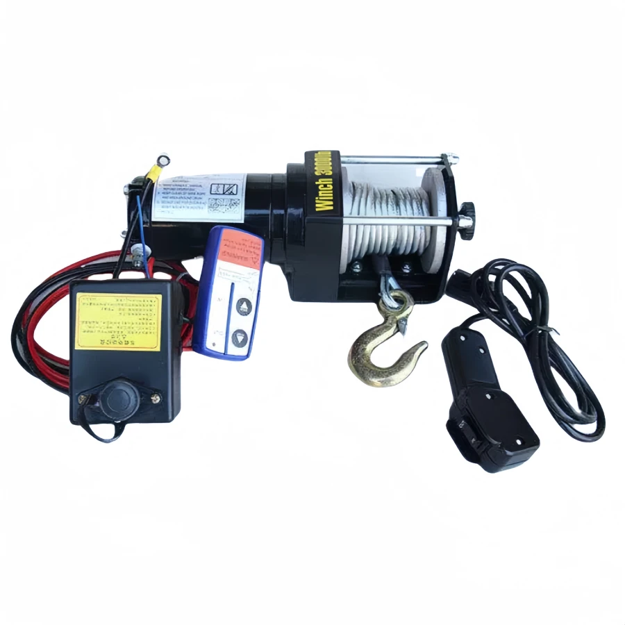 Good Quality Hydraulic Windlass 3 Ton Electric Winches 600w Capstan With Small Drum Made in China Automobile Tractor
