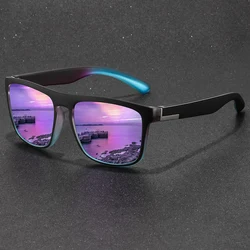 Fashion Vintage Square Sport Sunglasses Men Women Fishing Driving Man Luxury Brand Designer Sun Glasses Anti-Glare Eyewear
