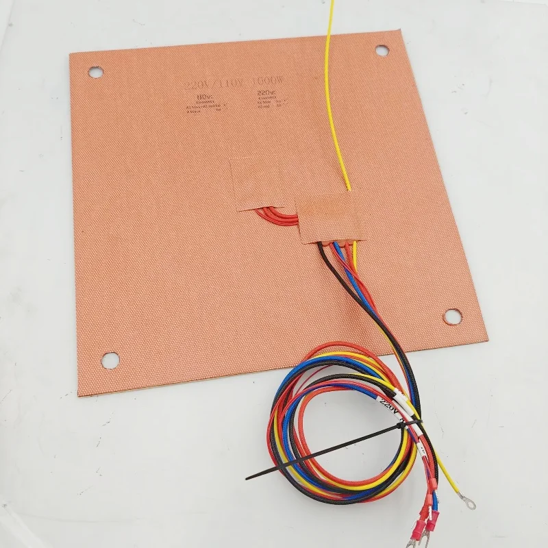 

QIDI Plus4 AC Silicone Heater Pad Heated Mat 110/220V 1000W 3D Printer Bed NTC3950 100K Thermistor