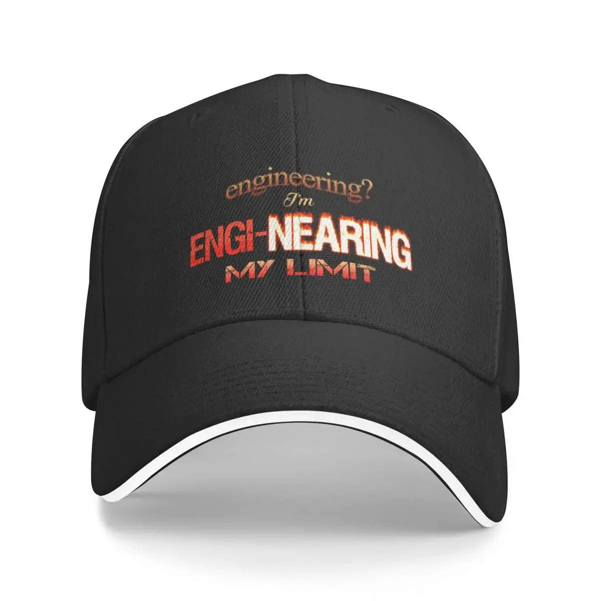 Engineering? I'm Engi-nearing My Limit Engineer Pun Baseball Cap Military Cap Man Trucker Cap Baseball For Men Women's