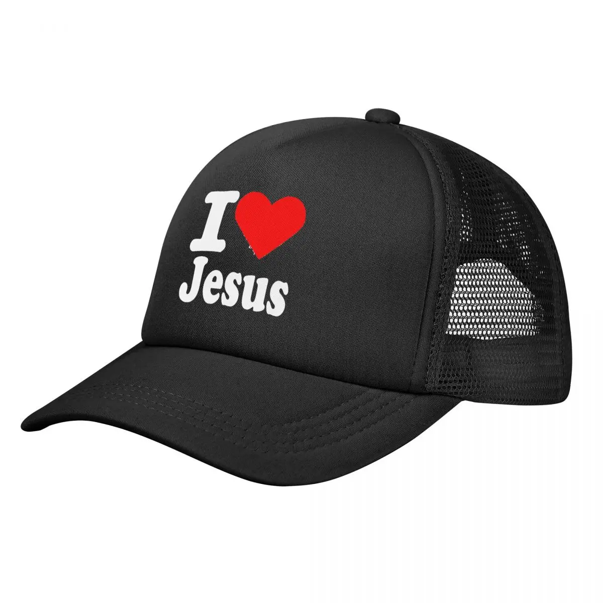 

I Love Jesus Logo Unisex Adult Mesh Baseball Cap for Spring and Summer