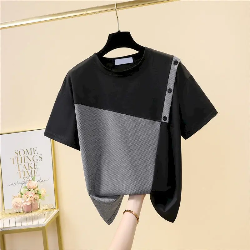 2024 Summer Fashion T Shirt Women Short-sleeved T-shirt Thin Loose Bottoming Shirt Casual Design Sense Tops Trend Womens Clothes