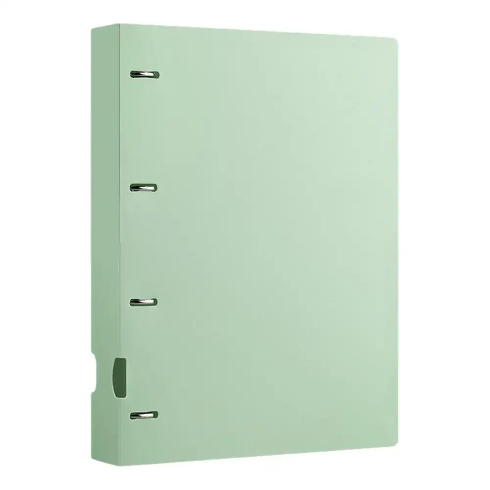 4-Hole Document Folder/A4 File Bag, Durable PP Portable Storage Folder, Macaron Colors Lightweight Organizer for Office