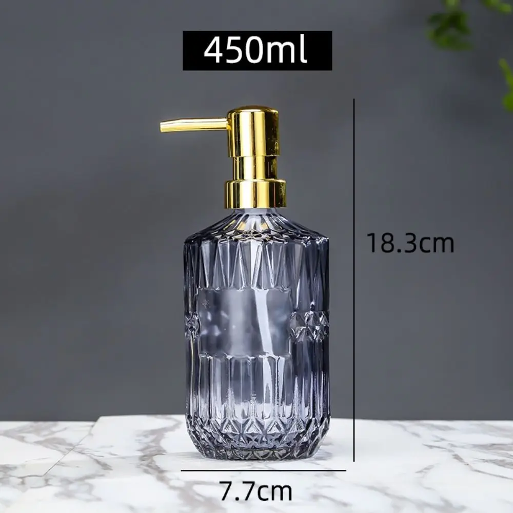 

Новый 450 мл бутылка для шампуня и лосьона, многоразового использования, стеклянный ручной дозатор мыла, пресс-насос, аксессуары для ванной комнаты, бутылка для дезинфицирующего средства для рук