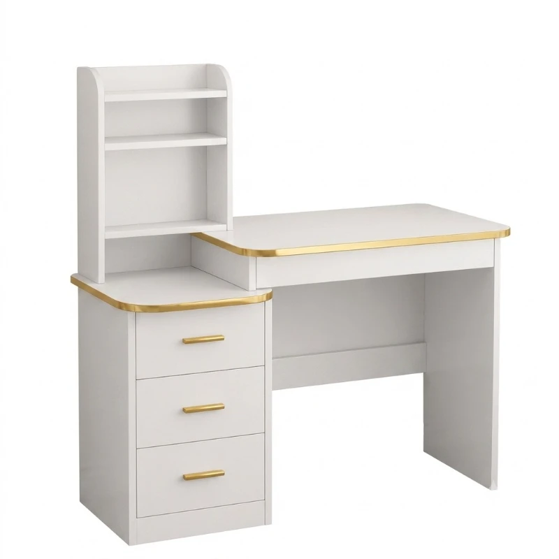 Bedside table in bedroom, dressing table, vanity cabinet integrated into one