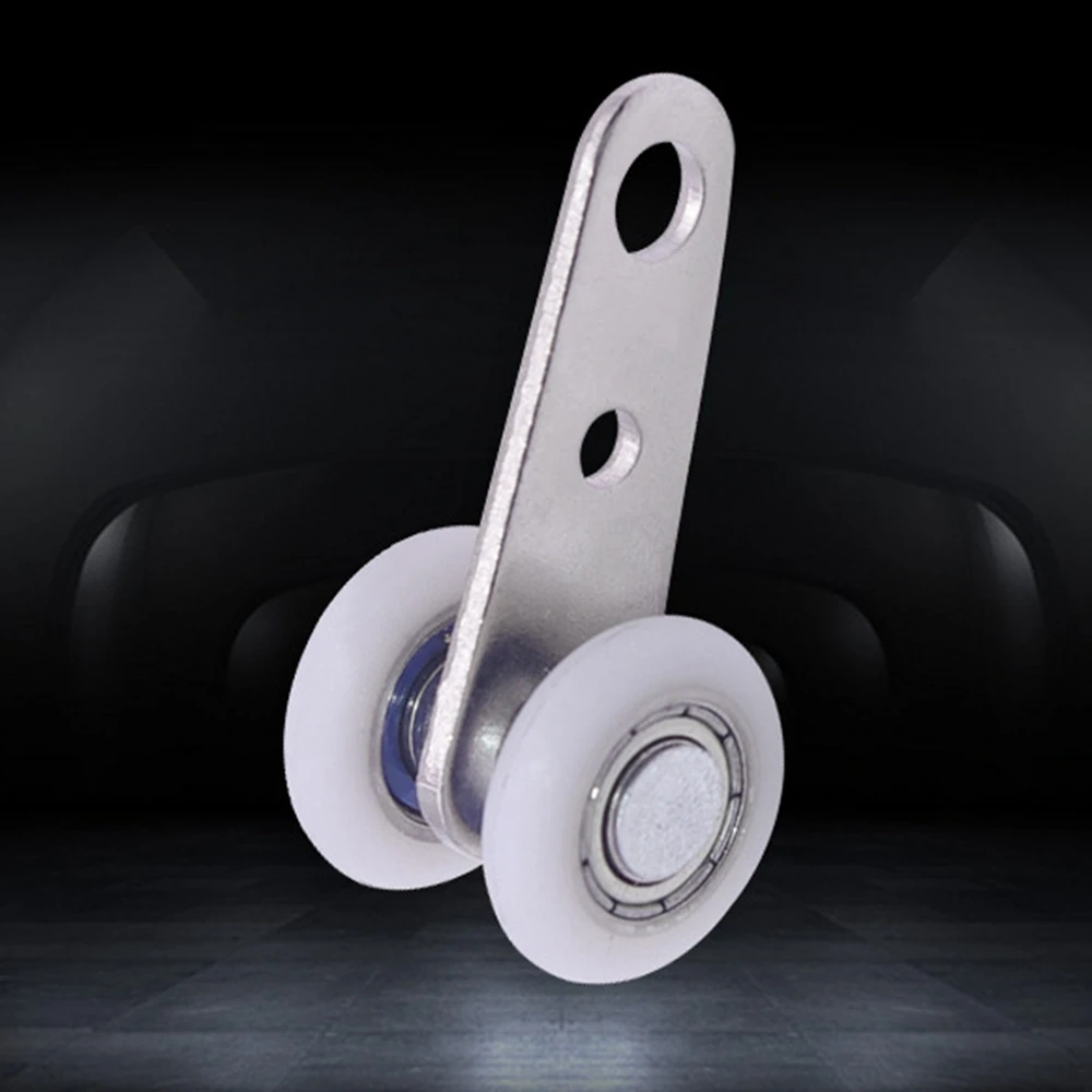 A60zpack Of 10 45X19 Mm Metal Bearing Pulley Blocks With 2 Plastic Wheels For Cabinet Sliding Doorsmay