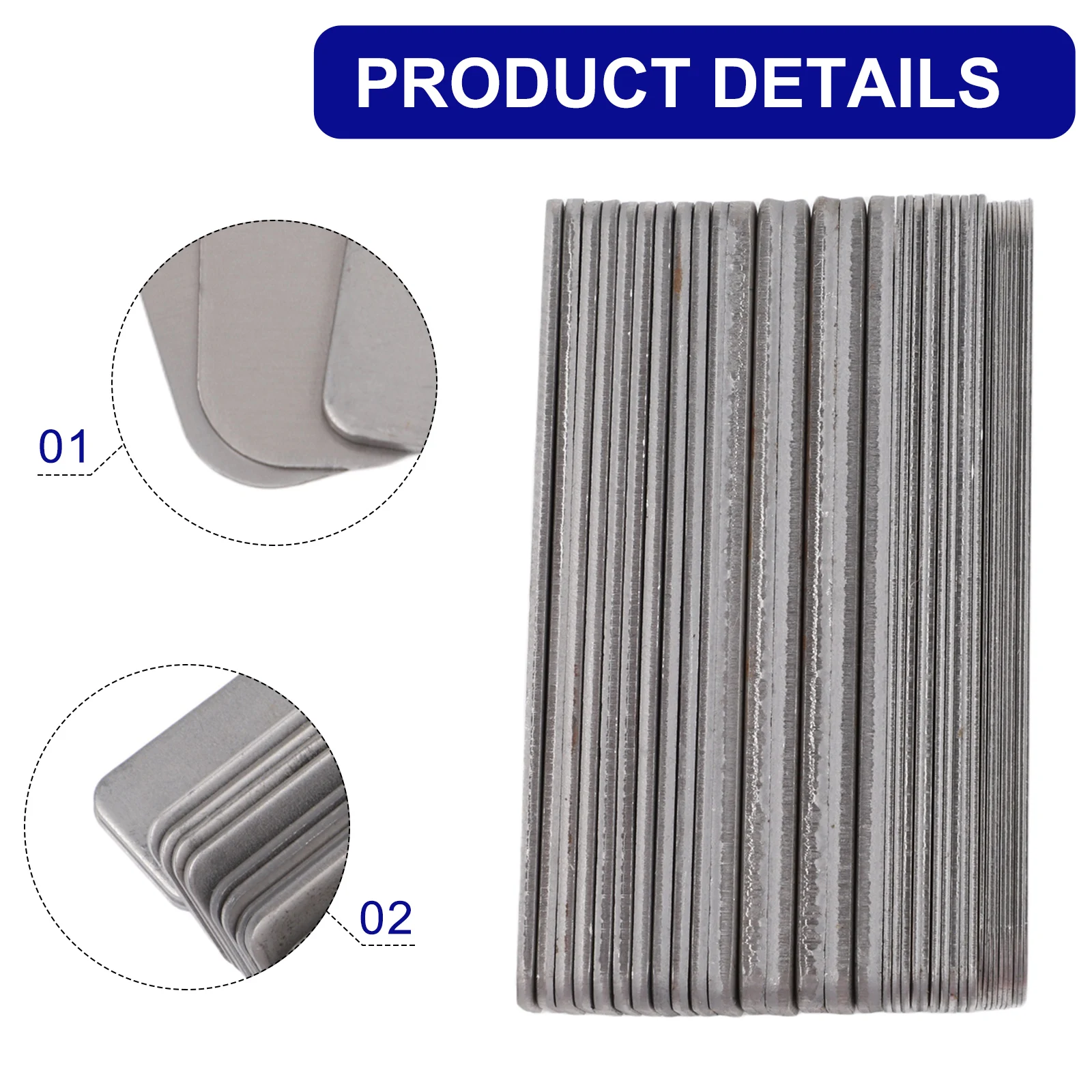 CNC Lathe Spacer Gasket 36pcs 0.5 to 3.0mm Metal Shim Tools for Equipment Setup Alignment and Correction Tasks