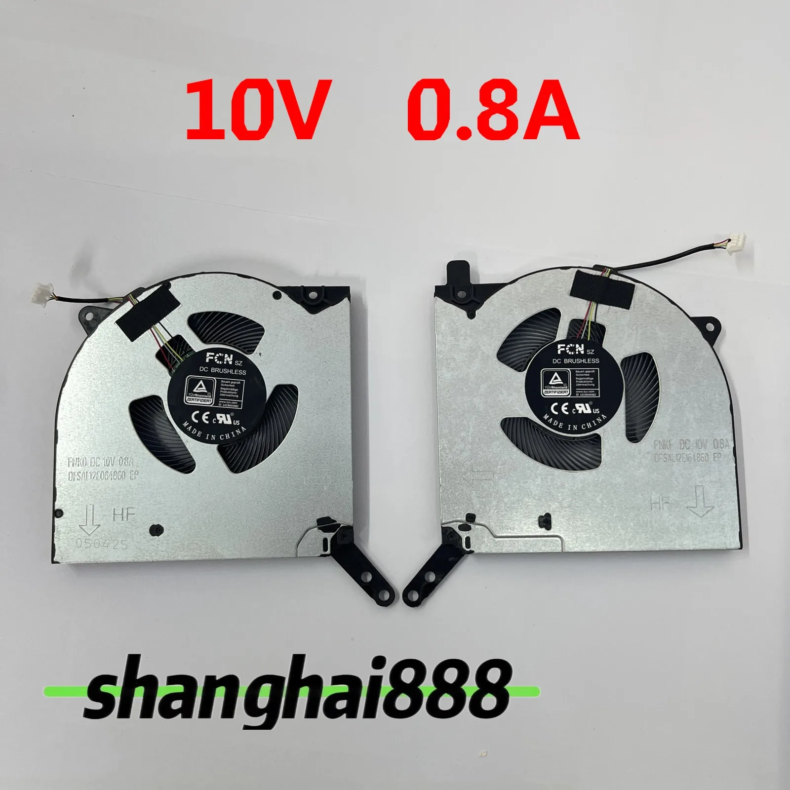 New for Lenovo Legion 5 Pro-16ACH6 16ACH6H CPU & GPU Cooling Fan 10V