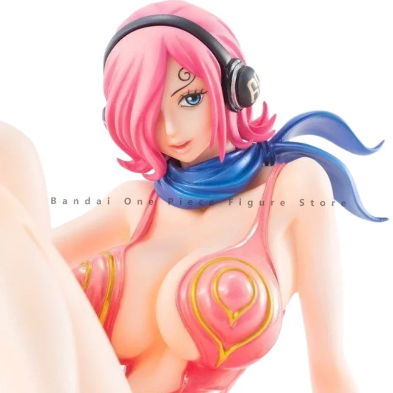 Bandai One Piece Mega House Vinyl Smoke Reiju Figuras de Ação, Brinquedos de Animação, Modelo de Anime Original, Colecionador Genuíno, Passatempo em Stock