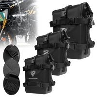 Bolsa de parachoques impermeable de 8L, 10L, 12L, para Yamaha Tenere 700 Honda NC750X CB500X, marco lateral de motocicleta, bolsa de barra de choque, bolsa de almacenamiento de herramientas