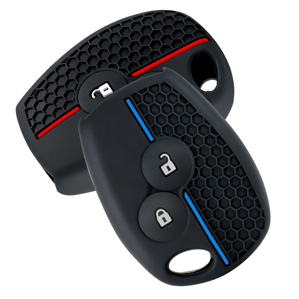 2 Buttons silicone car key case for renault trafic clio Duster Logan dacia sandero for Nissan terrano Almera