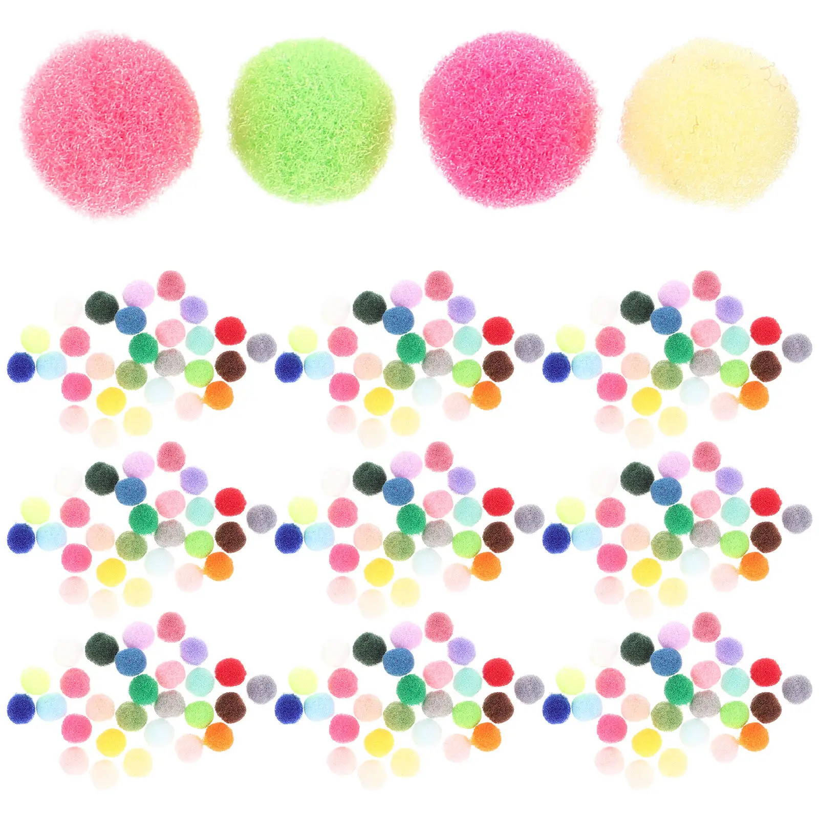 

Набор из 2000 разноцветных эластичных полиэстеровых шариков для поделок, детских творческих проектов, аксессуаров для костюмов, рукоделия и творчества (помпоны)
