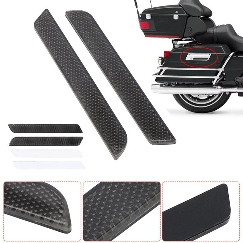2Pcs Motorcycle Saddle Bag Cover Reflectors Replacement Modified Accessory