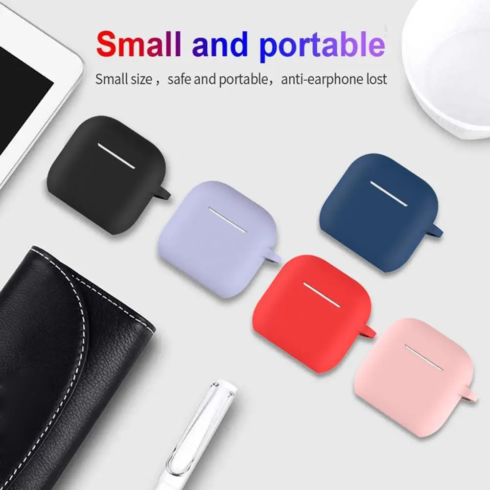 Soft Silicone Case For Apple Airpods4 Cases Wireless Bluetooth Headphones Protective Cover Box With Hook For Airpods 3rd Gen