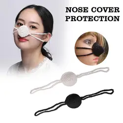 Handmade Winter Nose Warmer Extra Soft High Elastic Adjustable Cold Resistant Accessories Wool Nose Windproof Cover G5C5