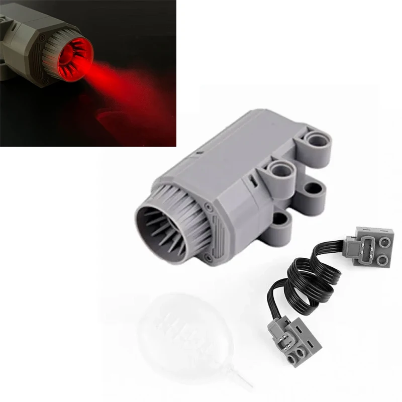 New MOC Smoke Exhaust Motor Simulated Spray Effect Building Blocks Car PF Model Parts Power Functions Technical Motor