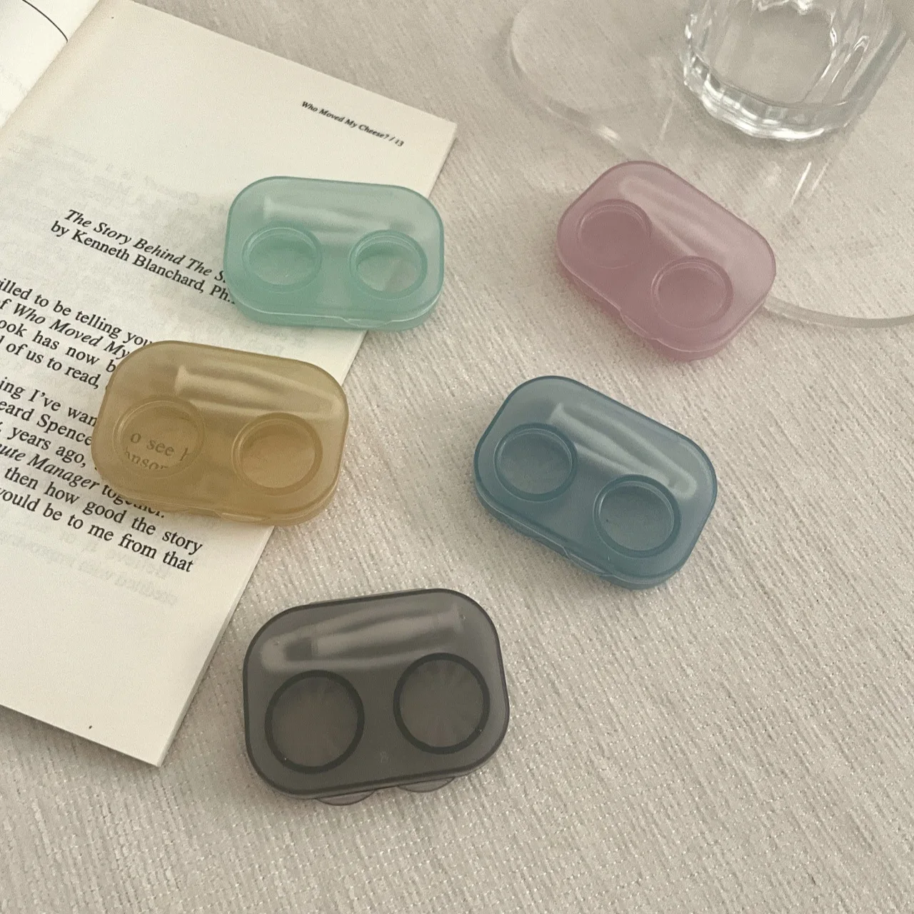 1-5 stücke Kontaktlinsen Fall Lagerung Box Tragbare Keine Notwendigkeit, Die Kappe Unschrauben Schüler Box Mit Pinzette Werkzeug für Reise Lagerung Box – Detail 2
